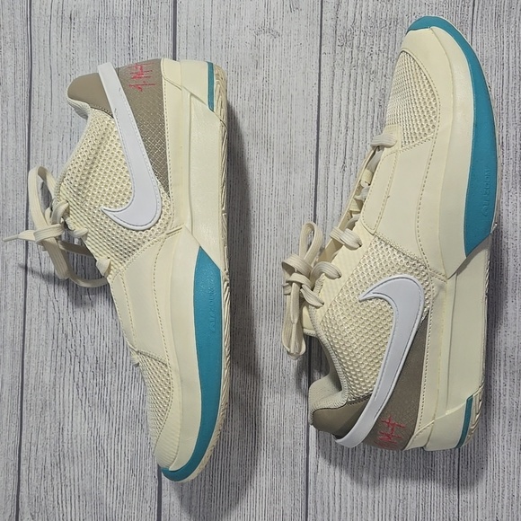 Nike Men's Ja Morant One Sneakers Khaki / Coconut Milk Size 10 - Picture 2 of 9